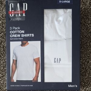 GAP White Short Sleeve Tees Cotton Crew
